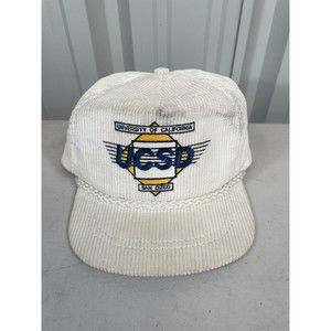 Vintage University of California San Diego UCSD Corduroy Hat Cap Adjustable USA